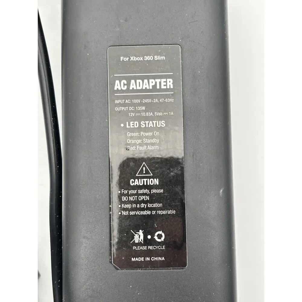 Xbox Slim Power Supply AC Adapter Tested. Works.